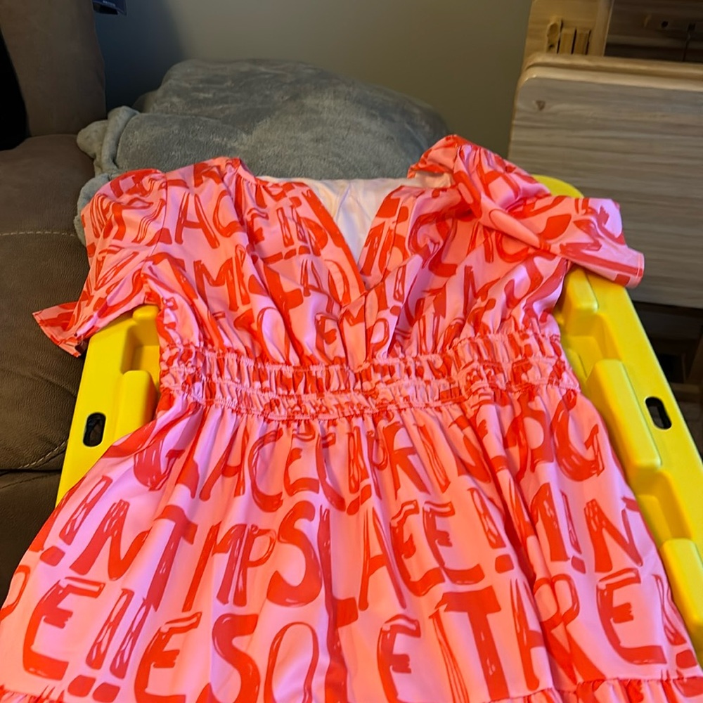 Never worn pink maxi dress